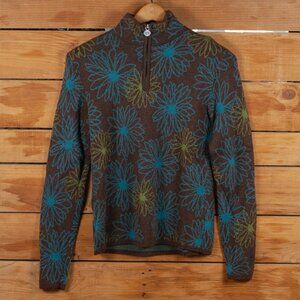 Neve Designs 100% Merino Wool 1/4 Zip Pullover Ski Sweater - Women's MD